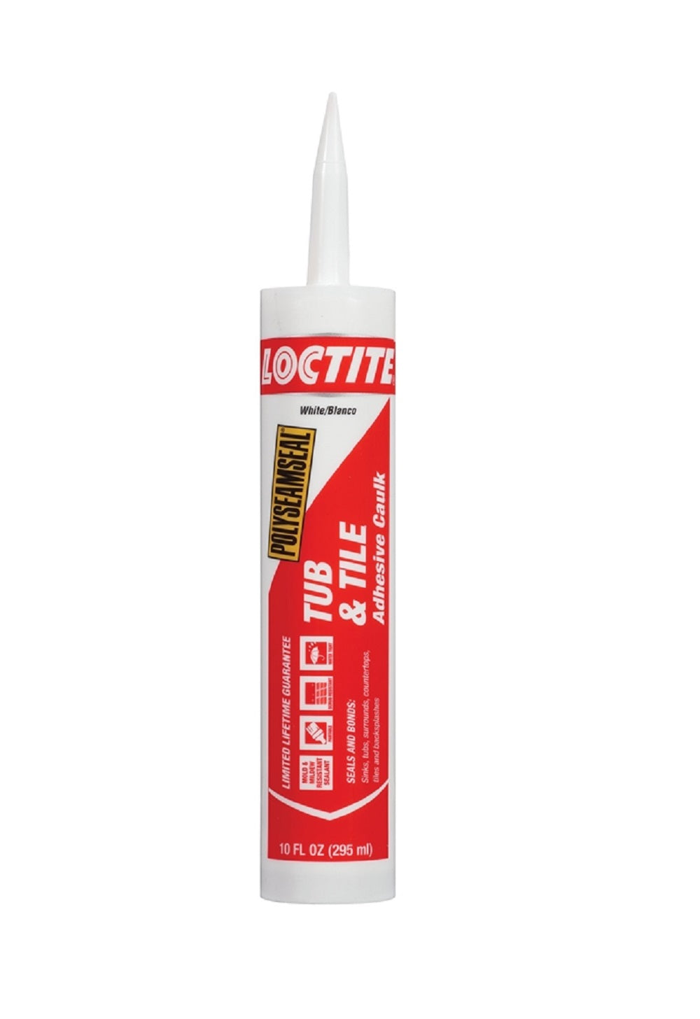 Loctite 2154752 Tub and Tile Adhesive Caulk, 10 oz