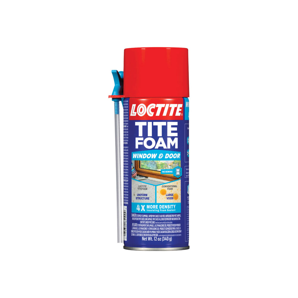 Loctite 2243625 Tite Foam Window and Door Sealant, White, 12 Oz