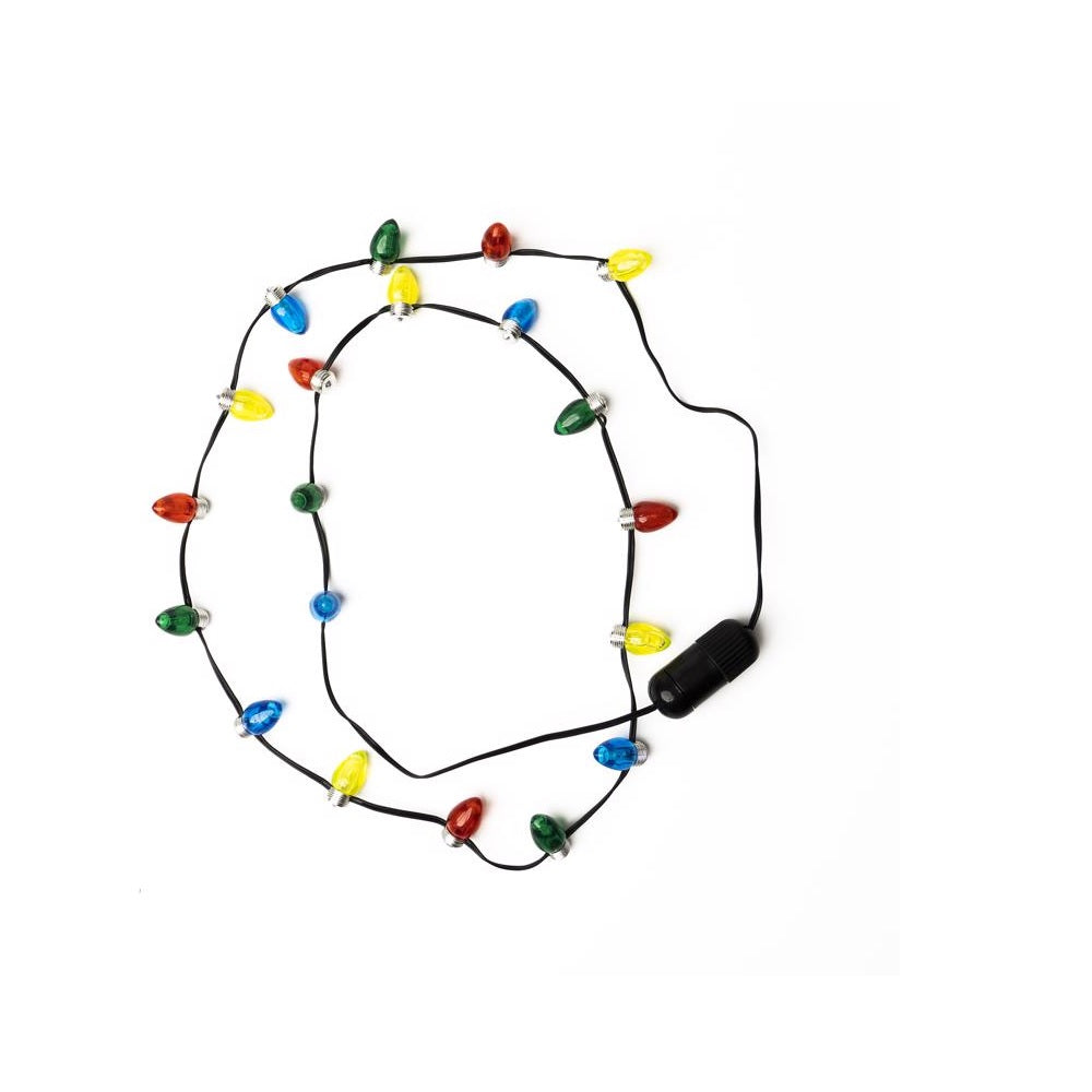 Lotsa Lites X-FLHB2 Christmas Holiday LED Necklace, Plastic