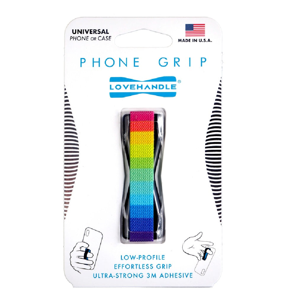 LoveHandle L-021-01 Rainbow Phone Grip, Multicolored