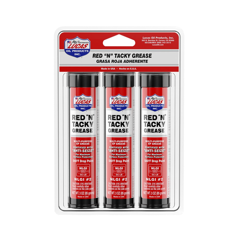 Lucas Oil 10318 Red N Tacky Grease Stick, 3 Oz