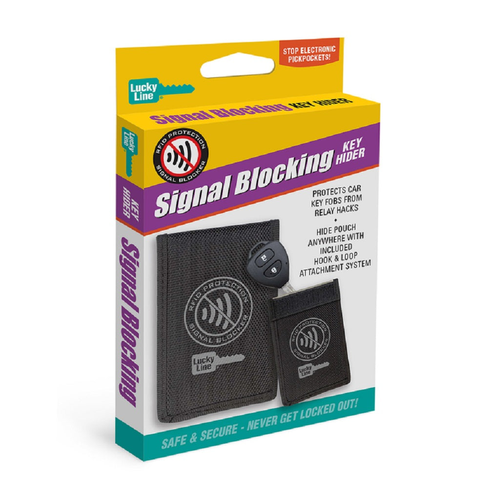 Lucky Line 91800 Signal Blocking Key Hider, Nylon, Black