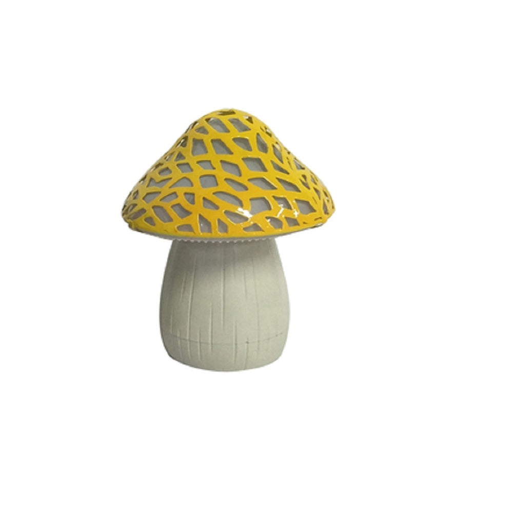 Luminous Garden ZAC2SP20106 Mushroom Statue, Assorted Color, 6 inch, 1 piece