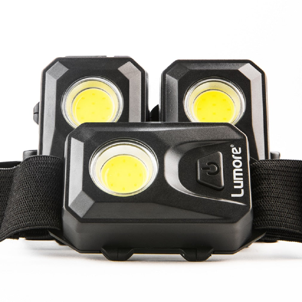 Lumore 6857 LED COB Head Lamp, Black