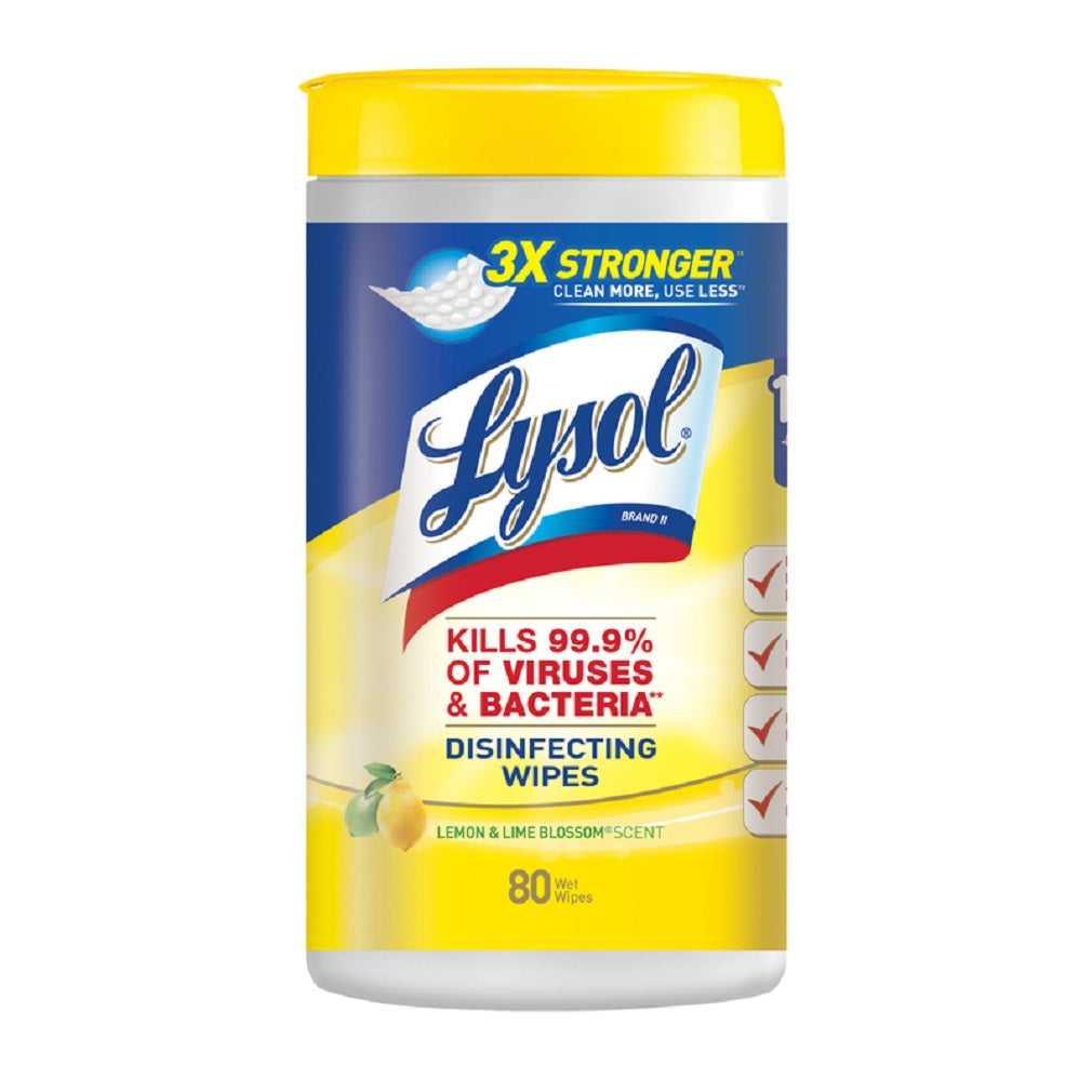 Lysol 1920077182 Disinfecting Wipes, 80 Count