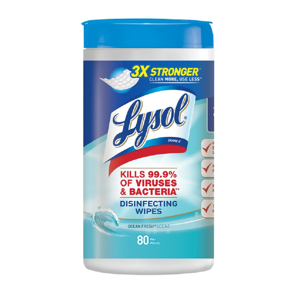 Lysol 1920077925 Disinfecting Wipes, 80 Pack