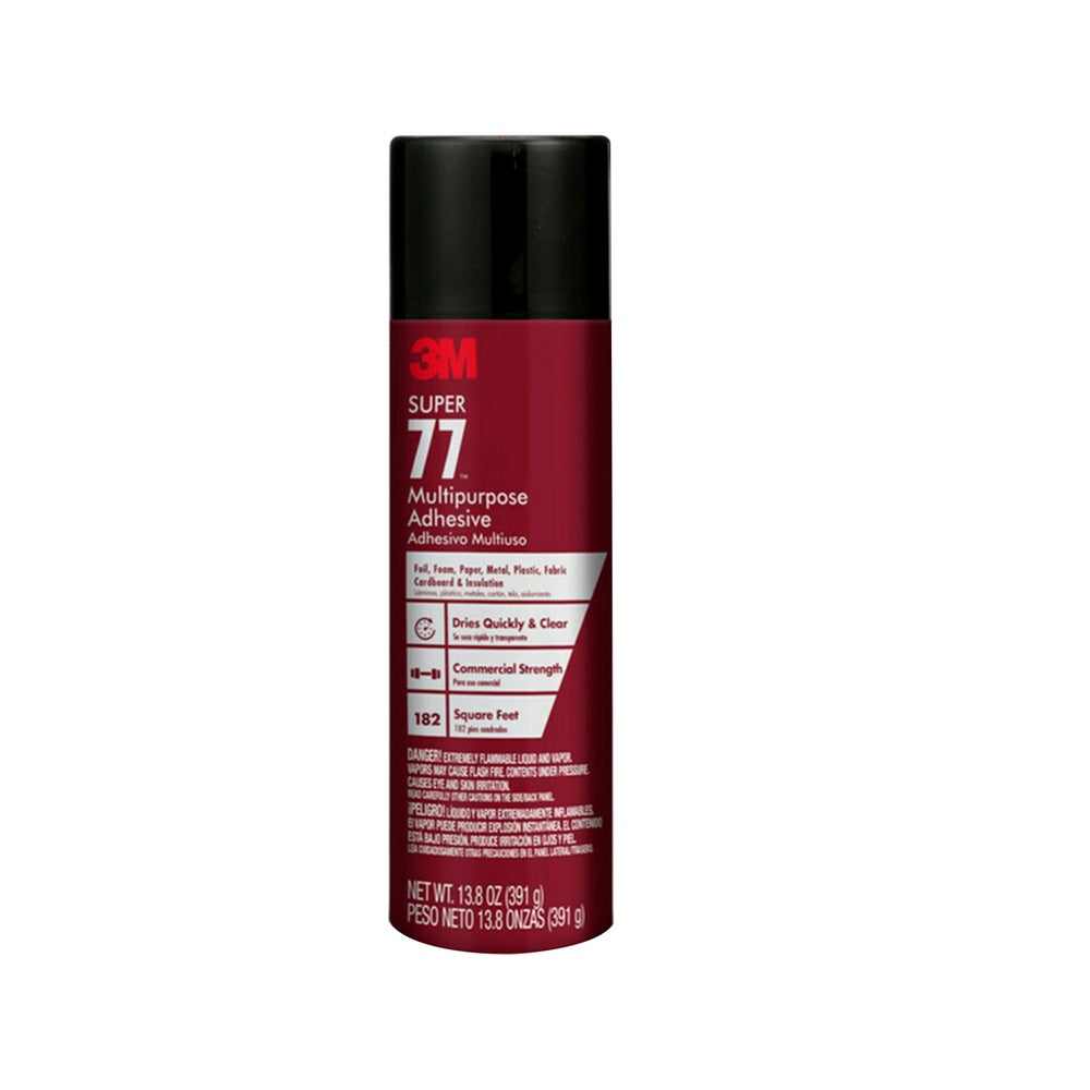 3M 77-DSC Super 77 Strength Spray Adhesive, 13.8 Oz