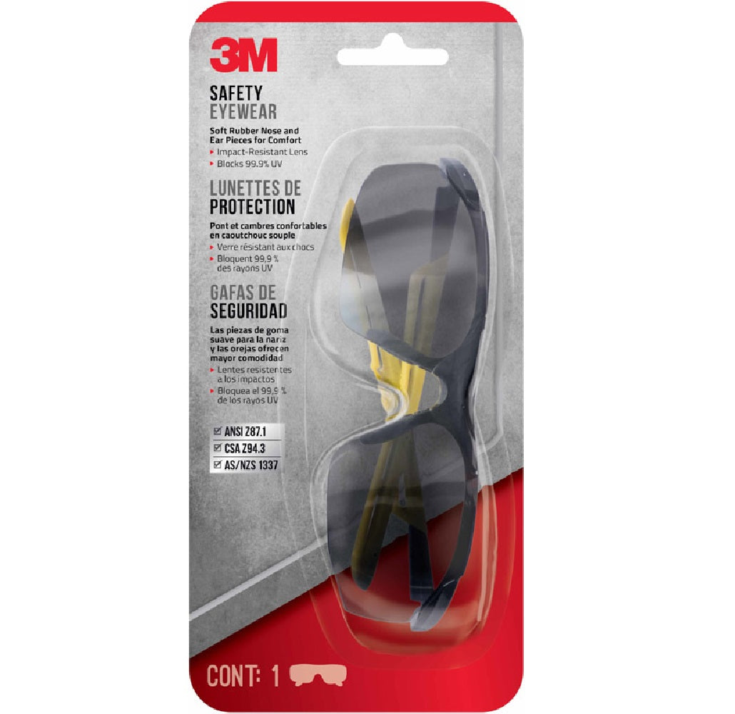 3M 90210-HV6-NA Anti-Fog Impact-Resistant Safety Glasses, Gray