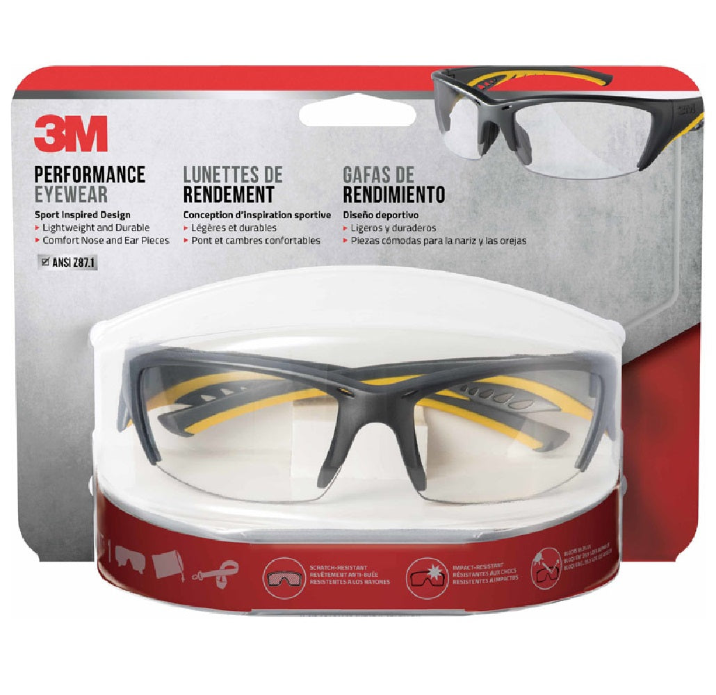 3M 90212-HZ4 Anti-Fog Impact-Resistant Safety Glasses, Clear
