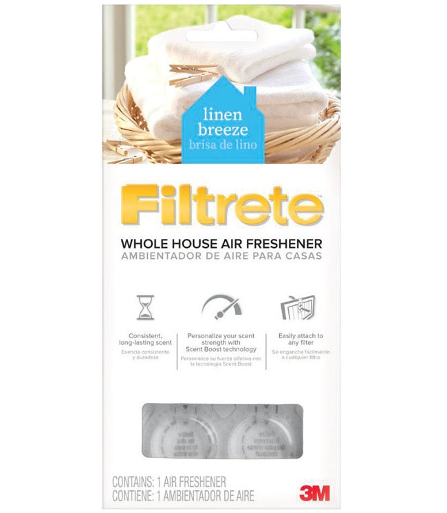 3M WHAF-1-LB Filtrete Whole House Air Freshener, Linen Breeze Scent