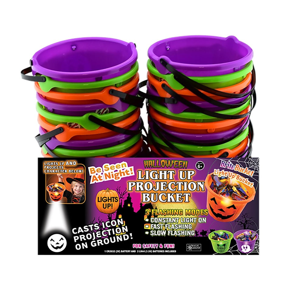 Magic Seasons 702685 Halloween Character Projection Bucket, Plastic