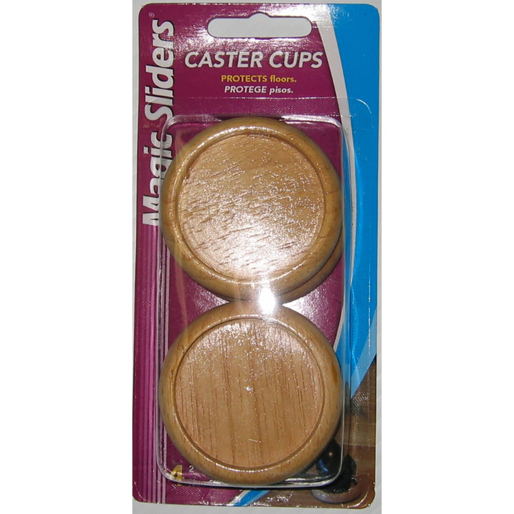 Magic Sliders 30811 Protective Caster Cup, Oak