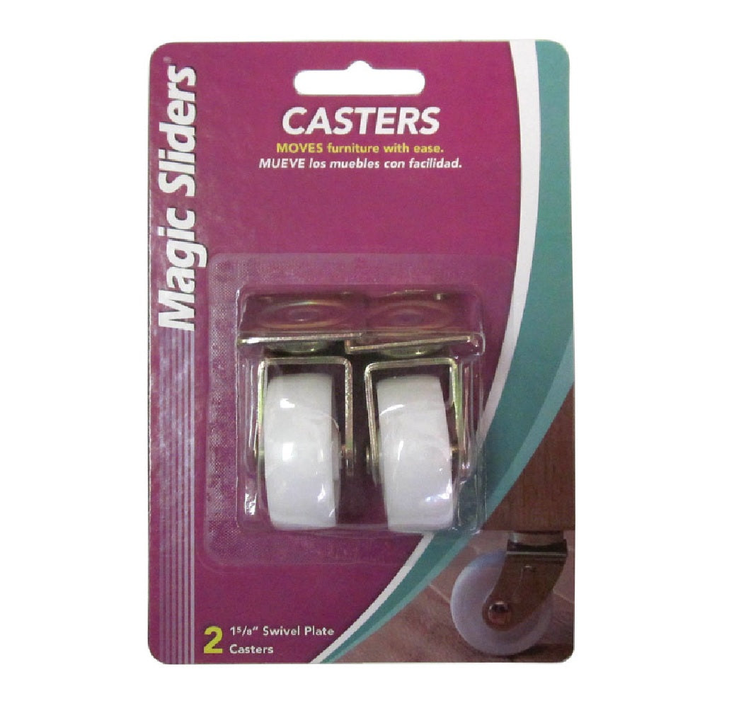 Magic Sliders 38112 Swivel Caster, Polypropylene