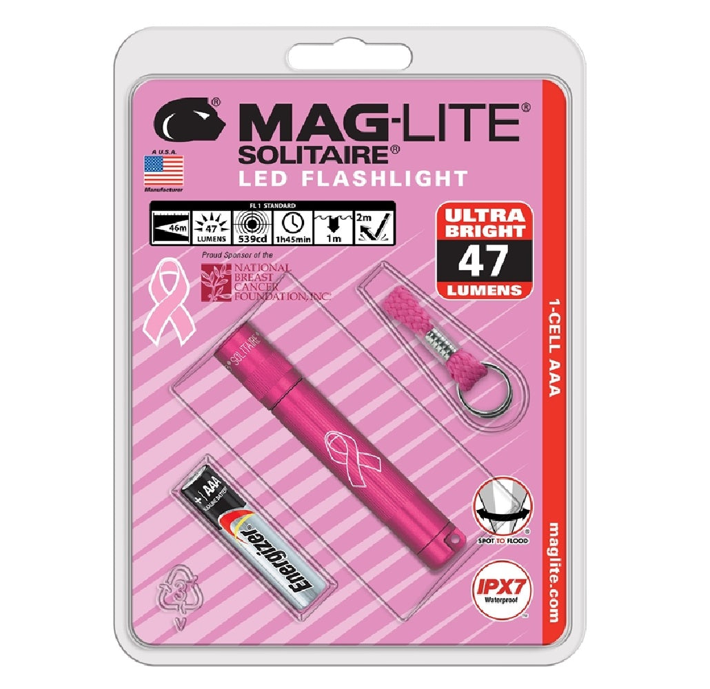 Maglite SJ3AMW6 Solitaire LED flashlight, Pink
