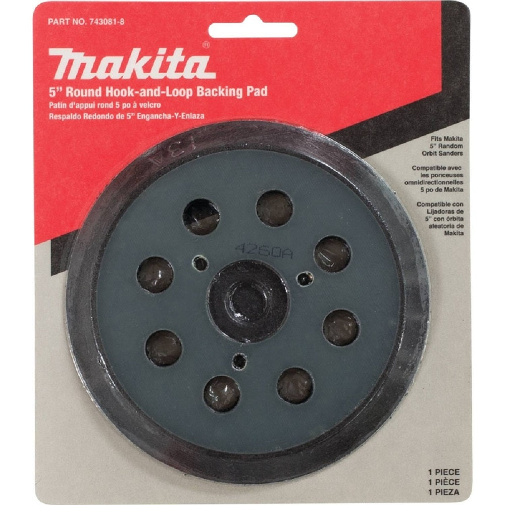Makita 743081-8 Hook & Loop Sander Replacement Pad, 5 inch