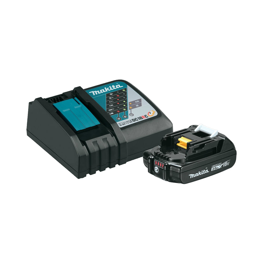 Makita BL1820BDC1 Compact Battery and Charger Starter Pack, 2 Ah