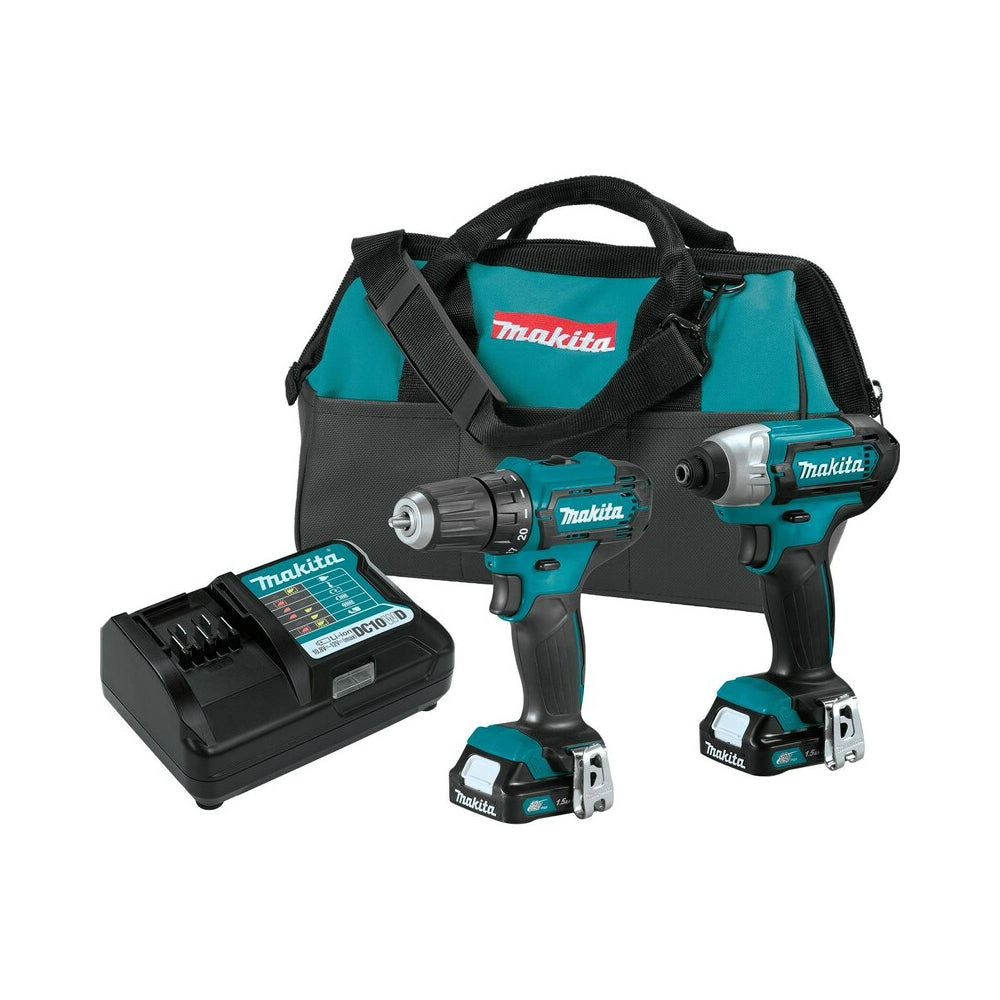 Makita CT232 CXT Drill/Driver and Impact Driver Combo Kit, 12 volt