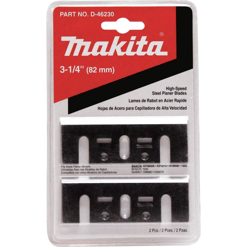 Makita D-46230 High Speed Steel Planer Blade Set, 3-1/4"