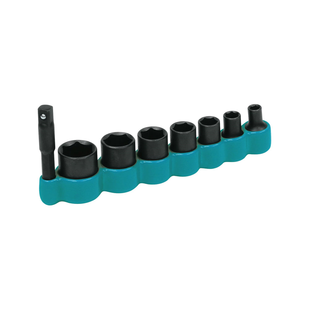 Makita T-02369 Drive 6-Point Fractional Standard Impact Socket Set, 8 Piece