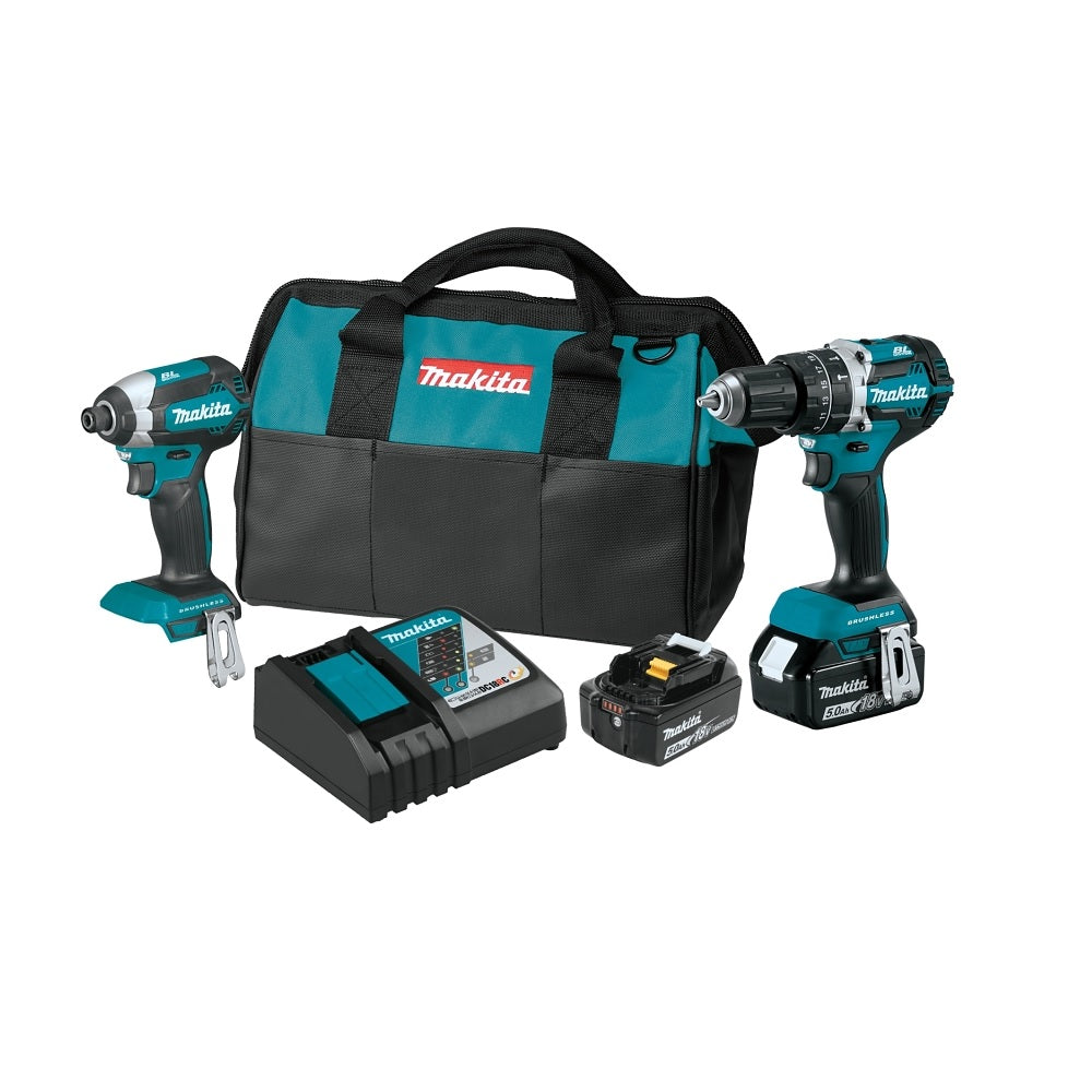 Makita XT269T Combination Tool Kit, 5 Ah, 18 Volt