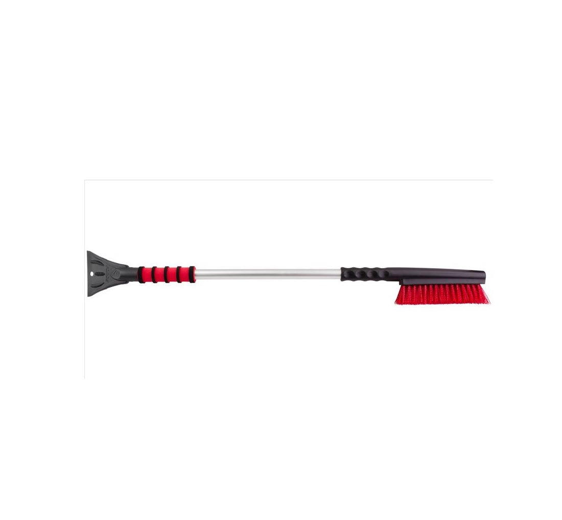 Mallory 996-35FB Maxx-Force Ice Scraper/Snow Brush, Black/Red