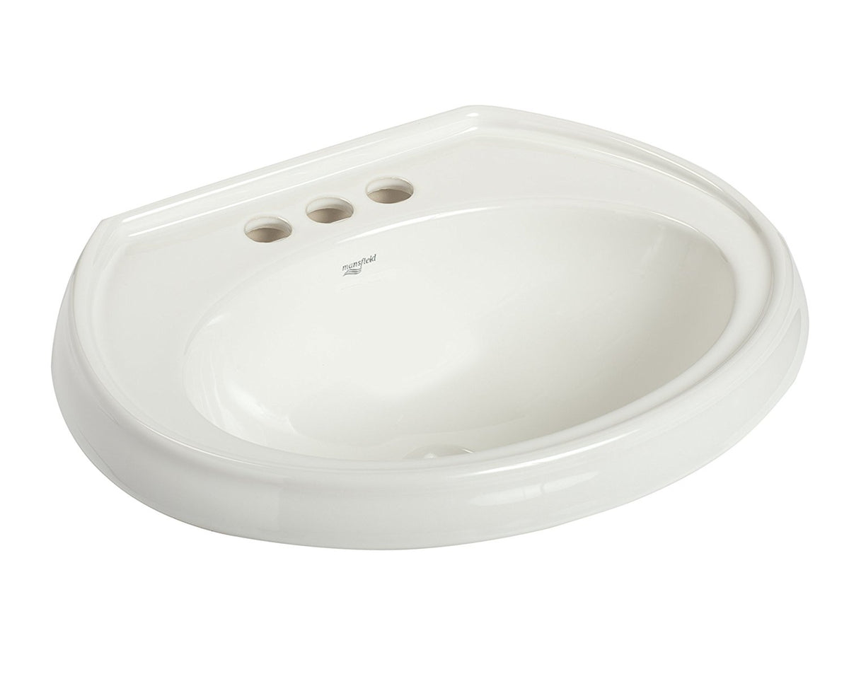 Mansfield 257410000 Drop-In Bathroom Sink, White