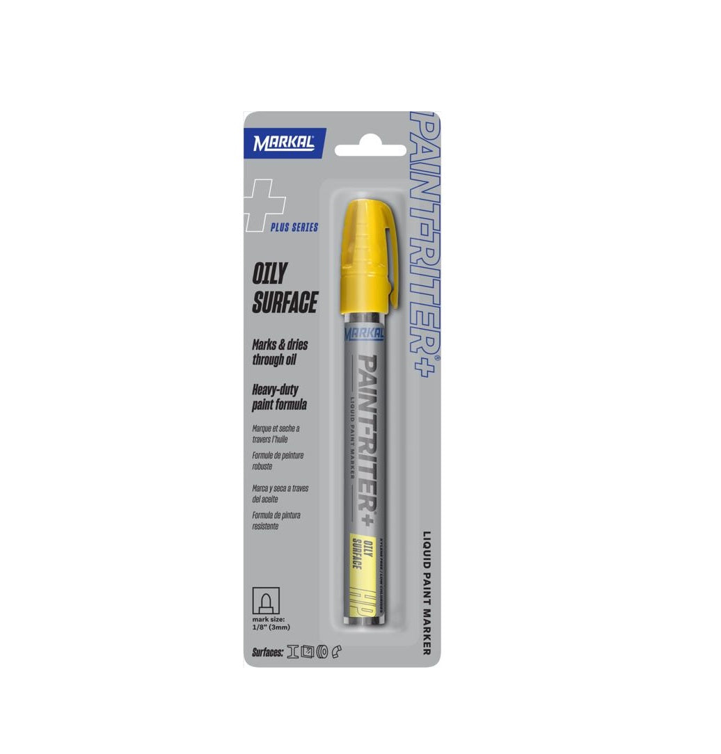 Markal 97001 Paint-Riter Standard Liquid Paint Marker, Yellow