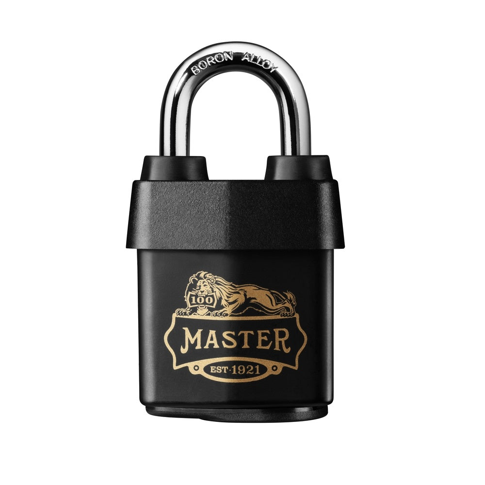 Master Lock 1921DHC 4-Pin Cylinder Padlock, Black