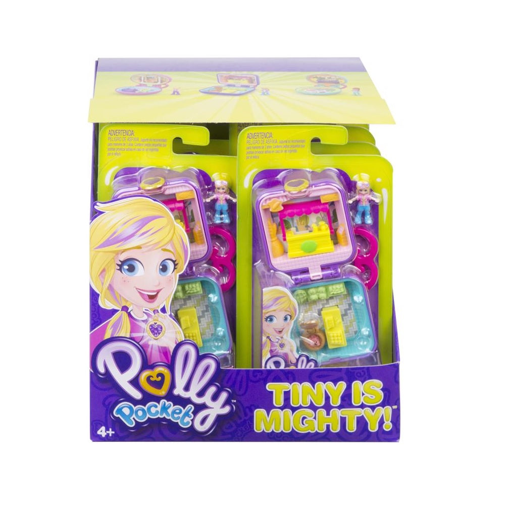 Mattel GNG58 Polly Pocket Micro Lila BBQ Set, Plastic, Assorted Colors
