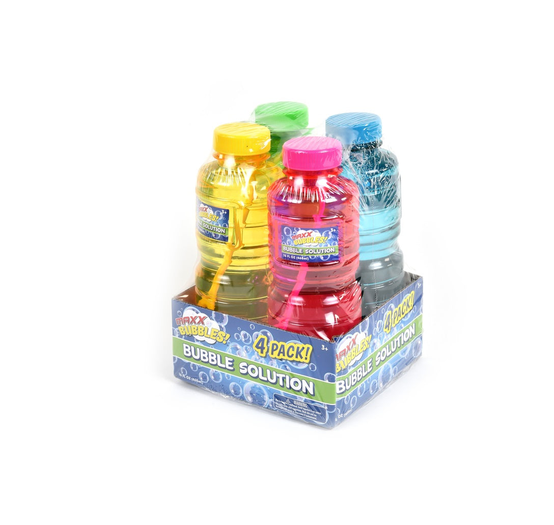 Maxx Bubbles 101795 Bubble Solution, Pack of 4