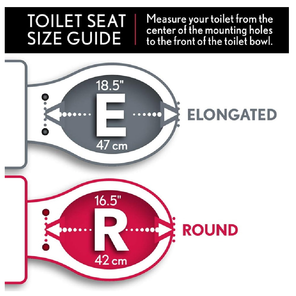 Mayfair 143SLOW-000 Slow Close Elongated Toilet Seat, Molded Wood, White