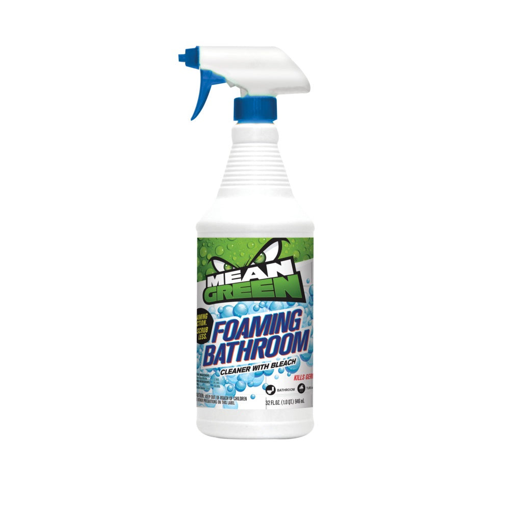 Mean Green 73008 Foaming Bathroom Cleaner with Bleach, 32 Oz