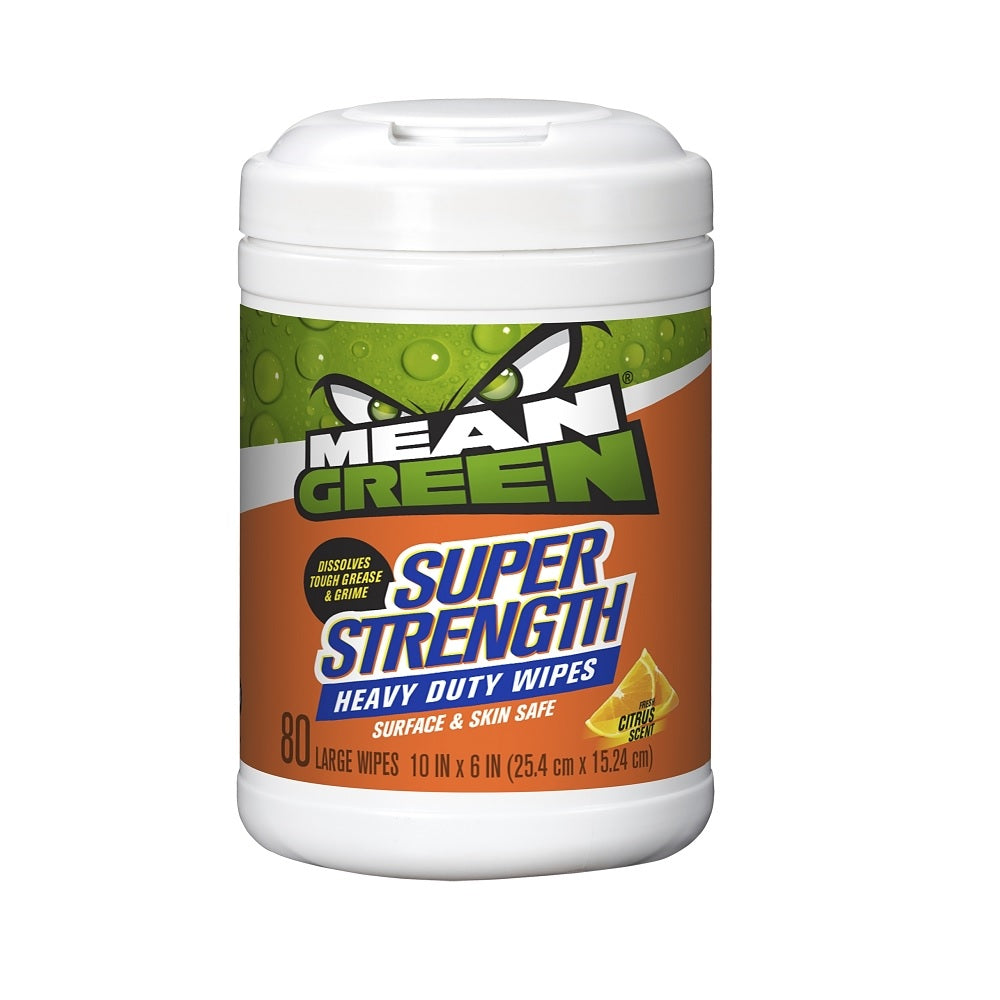 Mean Green 73157 Super Strength Heavy-Duty Cleaning Wipes, Gray