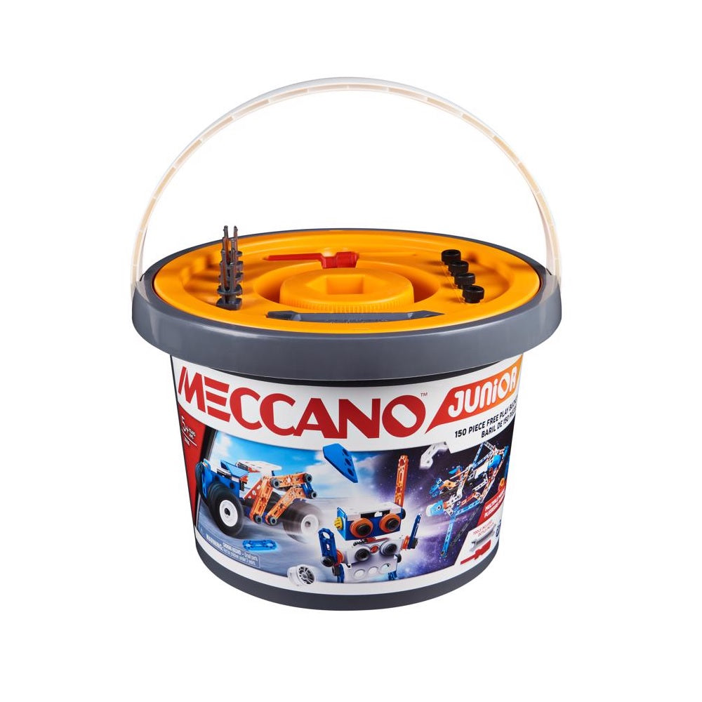 Meccano 6055102 Junior Open Ended Bucket, Plastic, Multicolored
