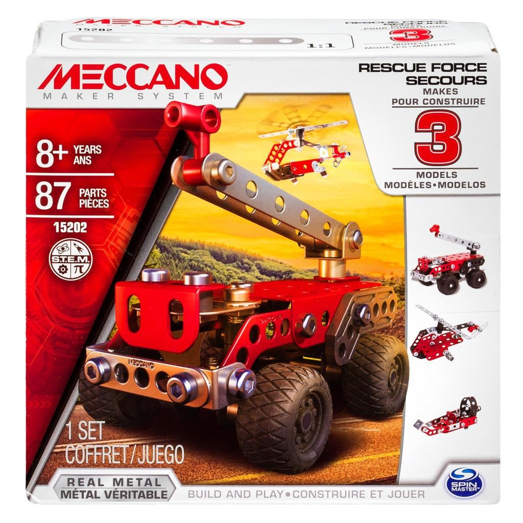 Meccano 6026714 Rescue Squad Model Building Set, Metal