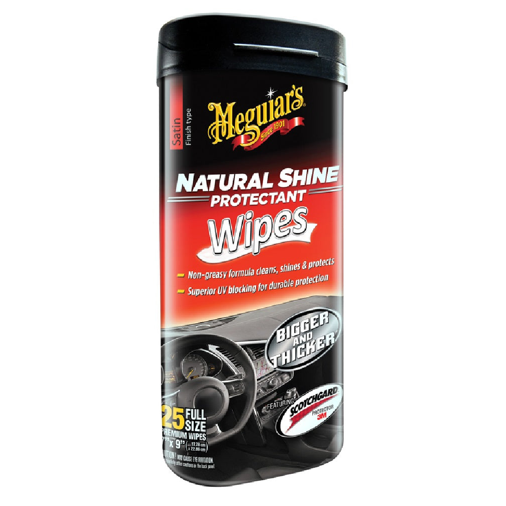 Meguiar's G4100 Natural Shine Auto Surface Protector Wipes