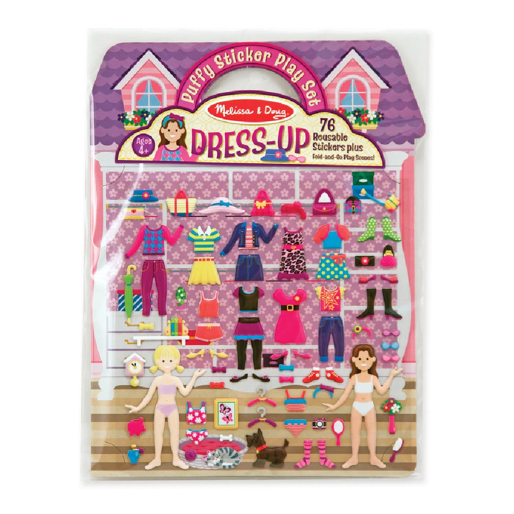 Melissa & Doug 2195 Dress Up Puffy Sticker Play Set, 76 Sticker
