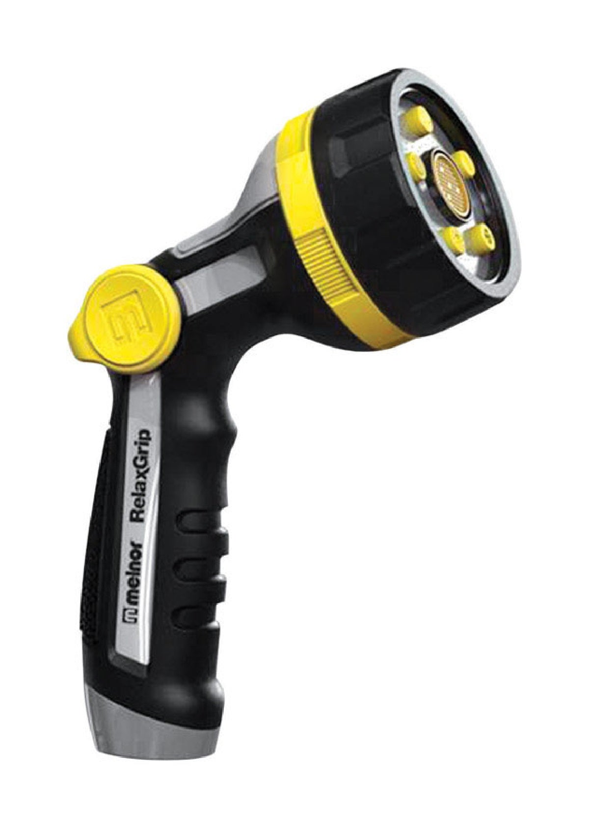 Melnor R551 RelaxGrip Ultralight Thumb-Control 5-Pattern Nozzle, Black/Yellow