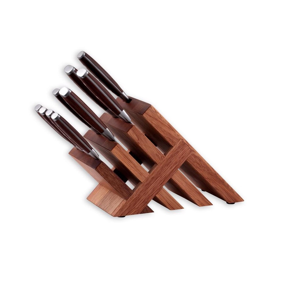 Messermeister L8000-10S Avanta Block Knife Set, Brown