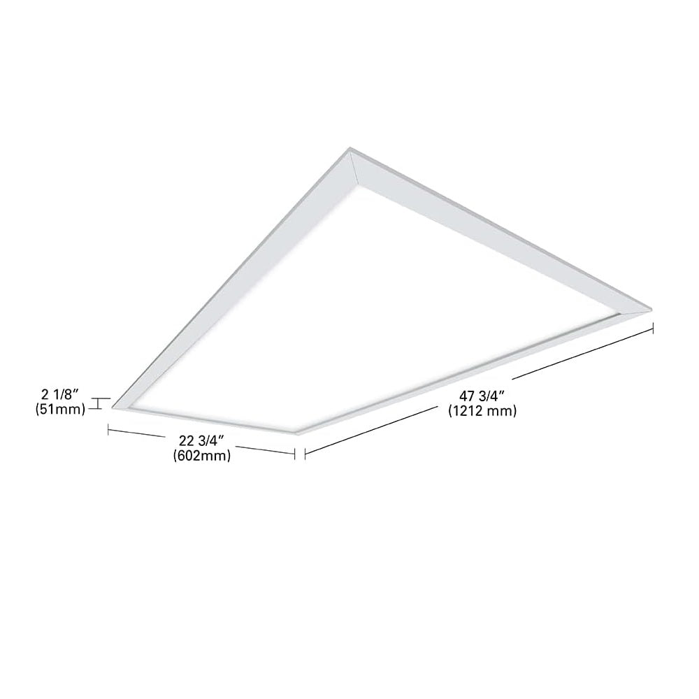 Metalux 24CGFP4540C LED Flat Panel Light Fixture, White, 4432 Lumens