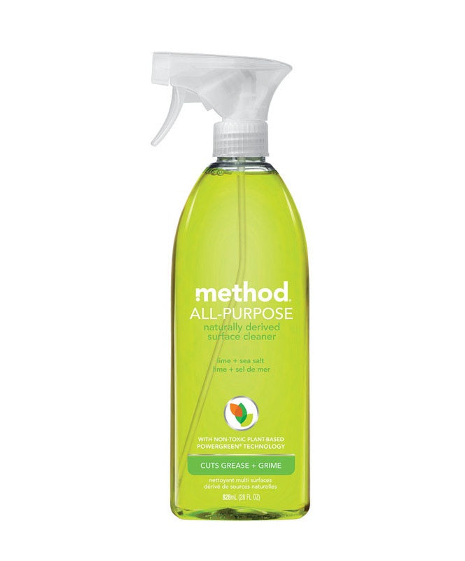 Method 012390 All Purpose Cleaner, Lime + Sea Salt Spray Bottle, 28 Oz