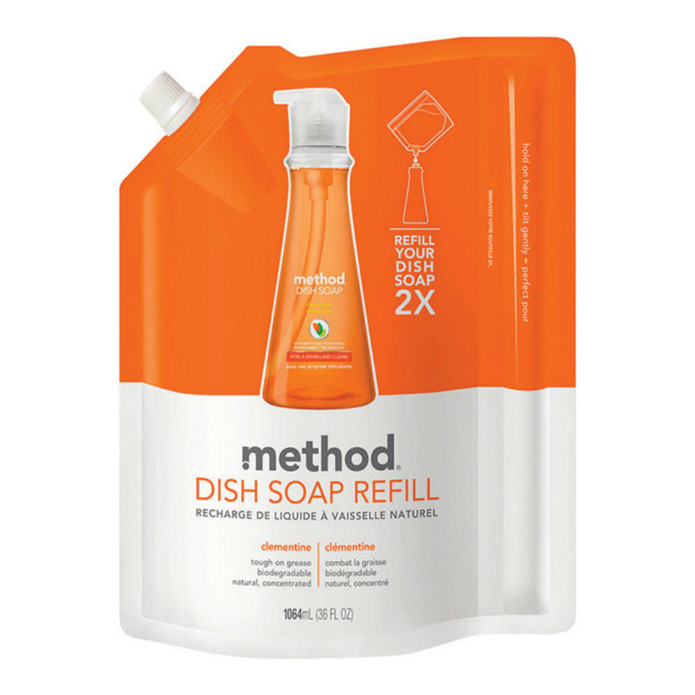 Method 7358 Dish Soap Refill, Clementine, 36 Oz