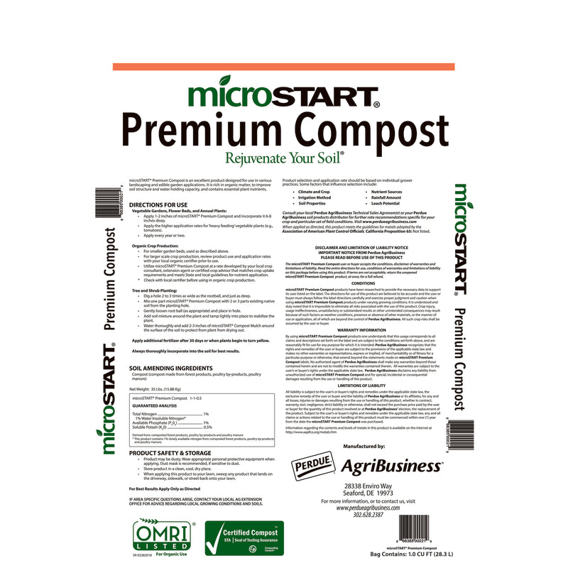 MicroStart MSOC Premium Organic Compost, 1 cu. ft — LIfe and Home