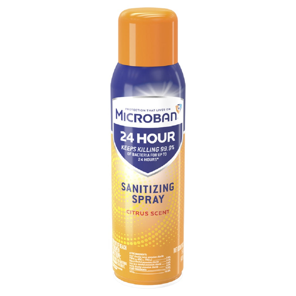 Microban 48626 Citrus Sanitizer and Deodorizer, 15 Oz