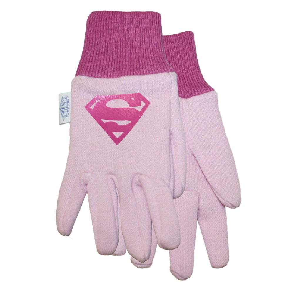 Midwest Quality Gloves DCS102T Warner Bros Gardening Gloves, Cotton, Pink