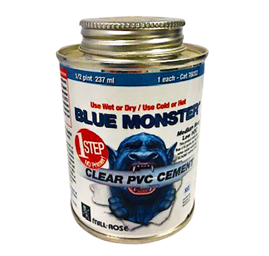 Mill Rose 76033 Blue Monster All Weather Cement For PVC, 8 Oz