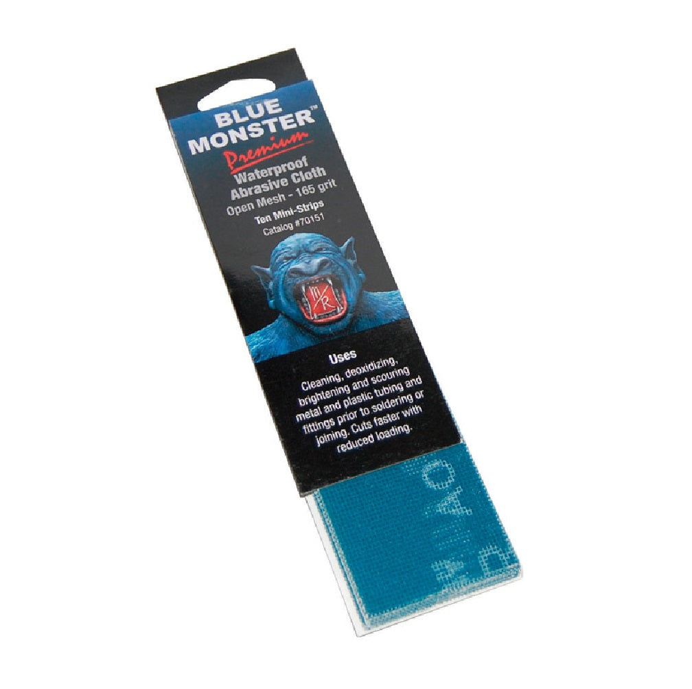 Mill Rose 70151 Blue Monster Open Mesh Abrasive Cloth, Blue, 165 Grit