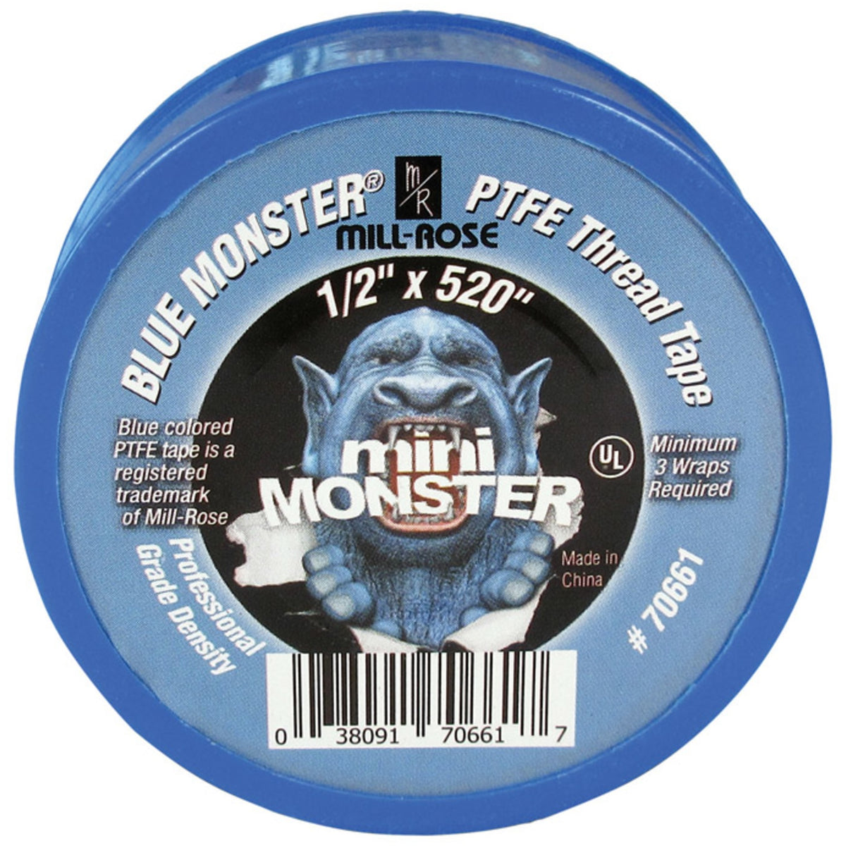 Mill Rose 70661 Blue Monster PTFE Thread Seal Tape, Blue
