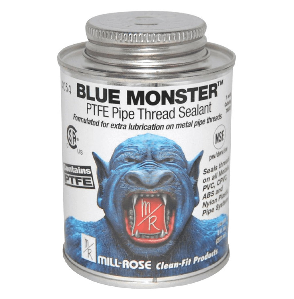 Mill Rose 76003 Blue Monster Pipe Thread Sealant, White, 8 Oz