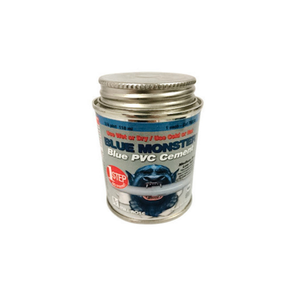 Mill Rose 76030 Blue Monster Solvent Cement For PVC 4, Blue